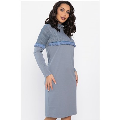 Платье трикотажное Нарина (серое) П14513-10М