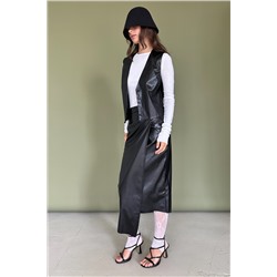 Юбка эко-кожа  ECO040/03/Черный