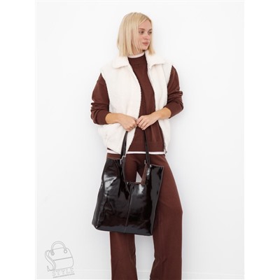 Сумка женская кожаная 5763P coffee Polina&Eiterou  в Новосибирске