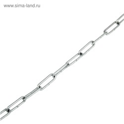 Цепь привязочная с длинным звеном, 26×3 мм, длина 3 м