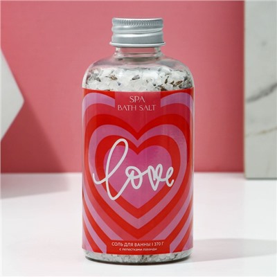Соль для ванны Love, 370 г, Чистое счастье