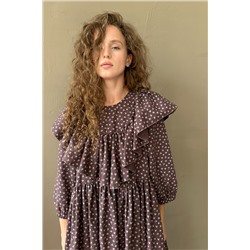 Платье женское  STREET074/04/Вишневый, белый