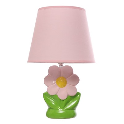 Настольная лампа «Цветок» Е14 40 Вт розовый 20×20×33 см