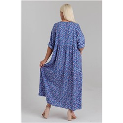 Платье штапель  5872/119/Голубой