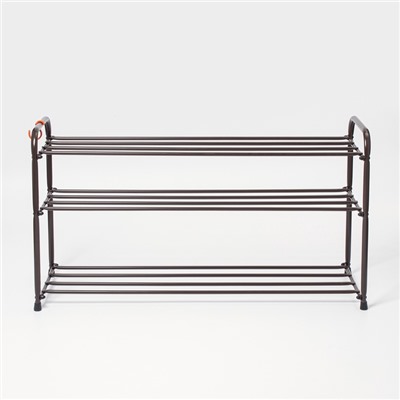 Подставка для обуви, 3 яруса, 87×30×48 см, цвет МИКС
