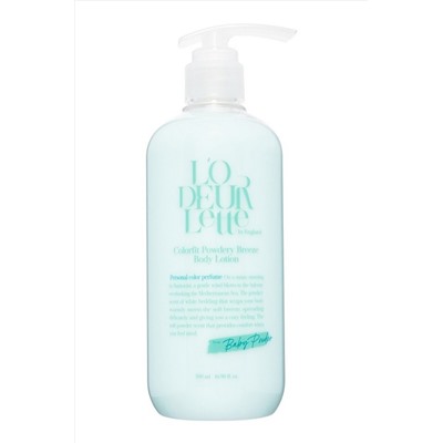 LODEURLETTE Парфюмированный лосьон для тела c ароматом детской присыпки / In England Colorfit Powdery Breeze Body Lotion, 500 мл KRISTALLER, 1110718