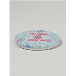 Зеркало складное «Надписи», d=7.5 см, рисунок МИКС