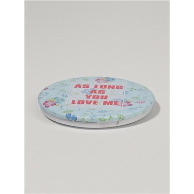 Зеркало складное «Надписи», d=7.5 см, рисунок МИКС