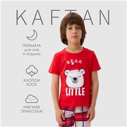 Пижама новогодняя детская KAFTAN «Bear» размер 30 (98-104)
