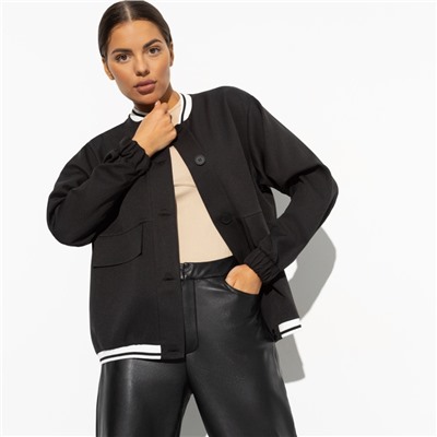 Бомбер с карманами, Бунтарка (black)