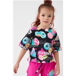 Фуфайка трикотажная для девочек (футболка) PLAYTODAY, 1240302