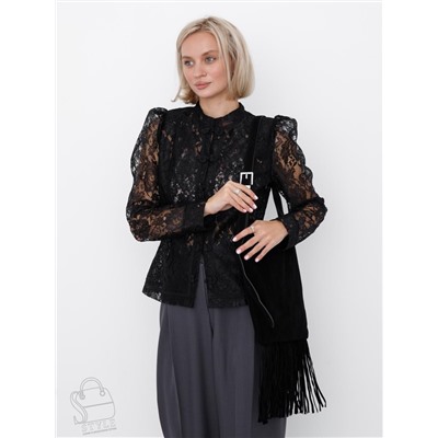 Сумка женская кожаная 5831-1P black Polina&Eiterou  в Новосибирске