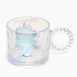 Кружка новогодняя стеклянная «Тепла и уюта», 300 мл, голография