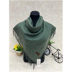 Платок  из кашемира и шерсти, цвет зеленый