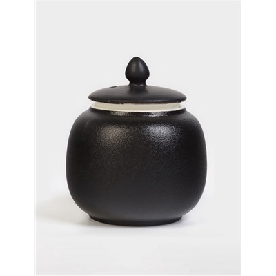 Набор для чайной церемонии «Мияма», 9 предметов, на 4 персоны, чашка 40 мл, чайник 200 мл, керамика, чёрный