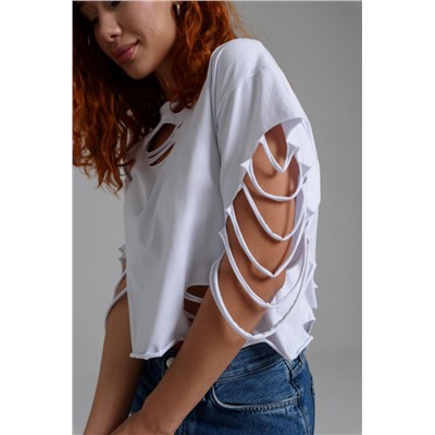 7474 Футболка женская (Белый)