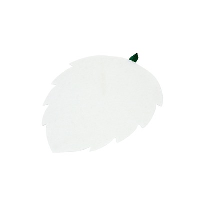 Коврик - сидушка для бани и сауны «Берёзовый лист», 49×38 см, войлок, белый