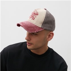 Кепка мужская MINAKU Motorcycle, размер 56-58, коричневая