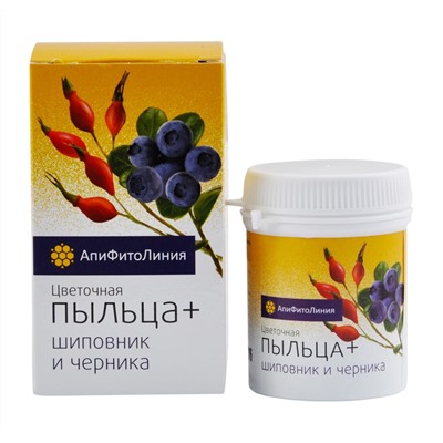 Апифитокомплекс Пыльца+Шиповник и черника 60 таб.