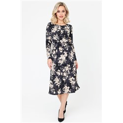 Платье женское  6094/04/Черно-белый, молочный