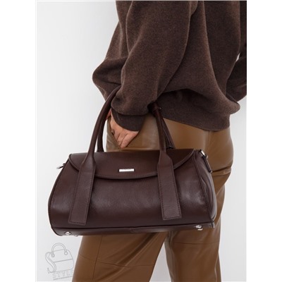 Сумка женская кожаная 98321S coffee Velina Fabbiano-Safenta