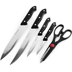 30736 Набор ножей  5пр + разд/доска МВ (х12)