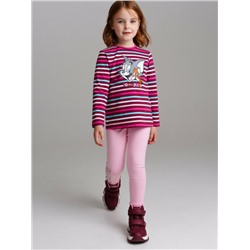 Фуфайка трикотажная для девочек (футболка с длинными рукавами)