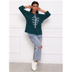 Флавия - футболка изумруд