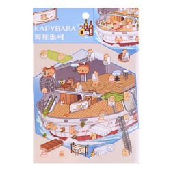 Набор наклеек "Яхта капибары"