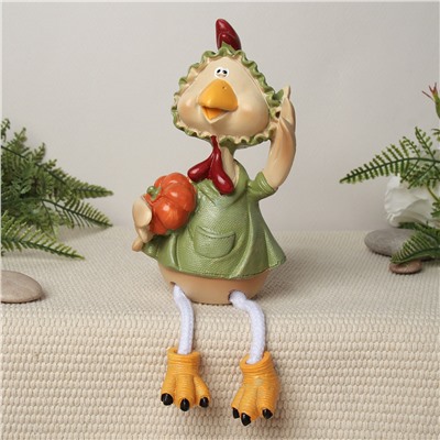 Фигурка Петух/Курица висячие ножки 2 штуки набор 22 см / 9184 /уп 48/ Пасха