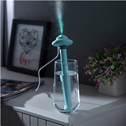 Увлажнитель воздуха «НЛО» HM-21, ультразвуковой, погружной, с подсветкой, USB, зелёный