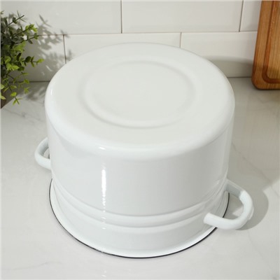 УЦЕНКА Кастрюля цилиндрическая, 8 л, без крышки, светлая