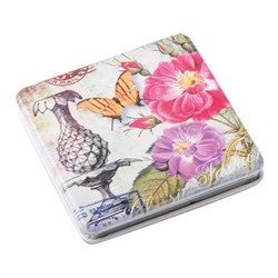 Dewal Beauty Зеркало косметическое карманное квадратное / Классическеая мода MR7, 60 мм 3063