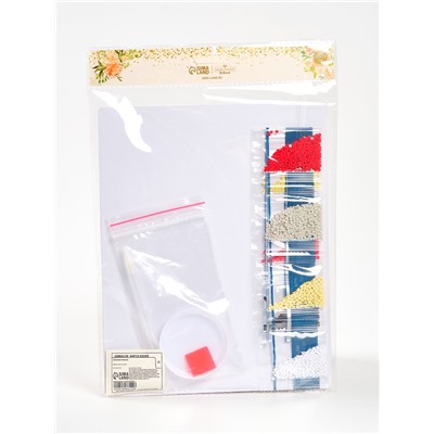 Алмазная вышивка с частичным заполнением «Собачка» 20×25 см