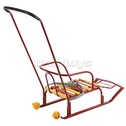 Игрушка. Санки детские "Тимка 5 комфорт+" (красный)