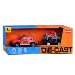 Машина "Городская служба пожарной охраны" металл, в коробке