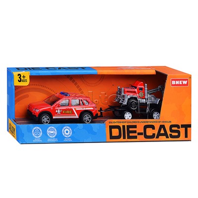 Машина "Городская служба пожарной охраны" металл, в коробке