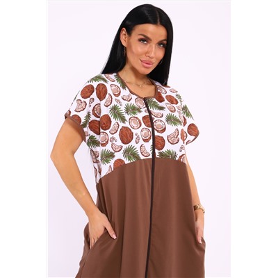 Халат на молнии Кокос