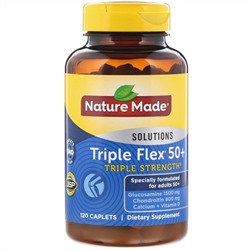 Nature Made, Triple Flex 50+, «Тройное действие», 120 капсуловидных таблеток