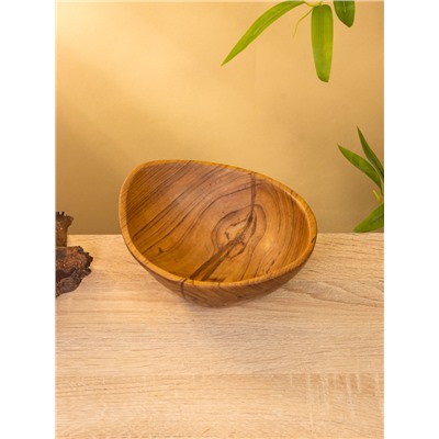 УЦЕНКА Тарелка 20×18×8 см, тиковое дерево
