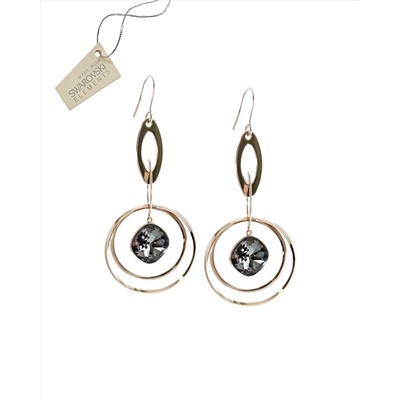 Серьги с кристаллами Swarovski