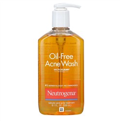 Neutrogena, Гель для умывания без масла от угревой сыпи, 9,1 мл (269 мл)