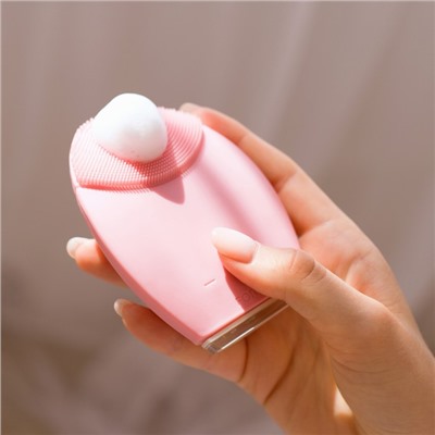 Вибромассажёр для очищения лица Luazon LEM-31, ультразвуковой, от батареек 2хААА