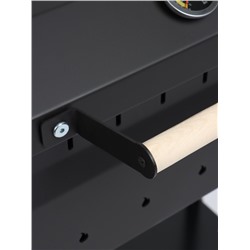 Мангал GrilMe MAX, 35×115×83 см, сталь 2 мм, термометр, 2 полки, колёса