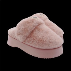 Тапочки меховые ZH010-2 розовые