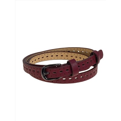 Ремень женский из искусственной, цвет бордовый