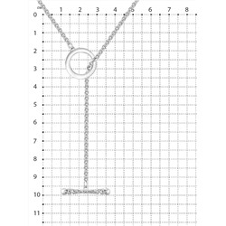 Колье из серебра родированное 440-10-491р