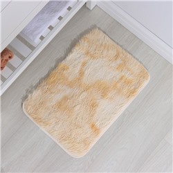Коврик для дома Доляна «Пушистик», 40×60 см, бежевый