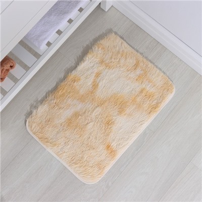 Коврик для дома Доляна «Пушистик», 40×60 см, бежевый