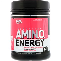 Optimum Nutrition, Essential Amin.O. Energy, арбуз, 585 г (1,29 фунта)